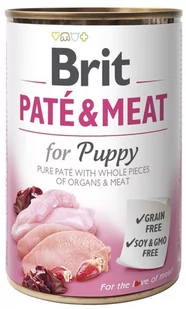 Brit PATE & MEAT PUPPY 400g 22823-uniw - Mokra karma dla psów - miniaturka - grafika 1