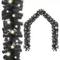 Ozdoby bożonarodzeniowe - vidaXL vidaXL Girlanda świąteczna z lampkami LED 20 m czarna 329191 - miniaturka - grafika 1