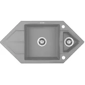Zlewozmywaki - Deante Hexon ZQPS653 szary - miniaturka - grafika 1