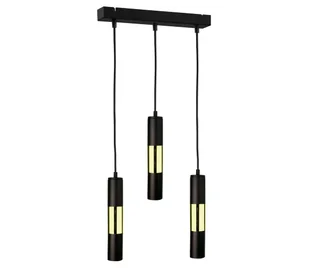 Żyrandol na lince MAGNUMA 3xGU10/50W/230V czarny/złoty - Lampy sufitowe - miniaturka - grafika 1