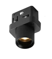 Lampy sufitowe - Soczewka LED do szyny magnetycznej 2W/4000K czarna - miniaturka - grafika 1