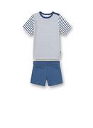 Śpiochy dla niemowląt - Sanetta Krótkie dziecięce piżamy, niebieskie dla małych dzieci - miniaturka - grafika 1