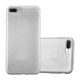 Cadorabo Apple iPhone 8 Plus/iPhone 7 Plus/iPhone 7S Plus silikonowe etui firmy cadorabo  TPU etui ochronne o wyglądzie szczotkowanej stal nierdzewna Brushed wzornictwo  etui na telefon komórkowy Bumper Case B DE-114019 - Etui i futerały do telefonów - miniaturka - grafika 1