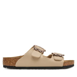 Klapki Birkenstock Arizona Flower Buckle Kids 1030419 S Beżowy - Buty dla chłopców - miniaturka - grafika 1