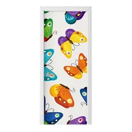 Naklejki na ścianę - Naklejka na drzwi HOMEPRINT Kolorowe motyle 85x205 cm - miniaturka - grafika 1