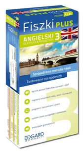 Angielski dla początkujących 3 Fiszki PLUS - Książki obcojęzyczne do nauki języków - miniaturka - grafika 1