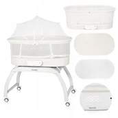 Łóżeczka i kojce - Łóżeczko turystyczne dziecięce kołyska gondola waga materac Lionelo Coral - miniaturka - grafika 1