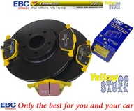Tarcze hamulcowe - Przednie klocki YellowStuff + tarcze hamulcowe 300mm EBC seria Premium Ford Kuga FWD 2013-2019 - miniaturka - grafika 1