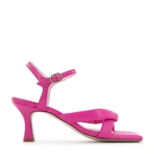 Półbuty męskie - Damskie sandały skórzane z miękkimi paskami - miniaturka - grafika 1