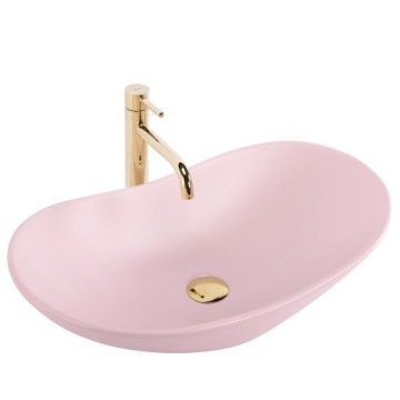 Rea Umywalka nablatowa Rea Royal Powder Pink Matt