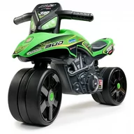 Jeździki dla dzieci - FALK Jeździk Racing Zielony Motorek Szerokie Koła od 1 roku - miniaturka - grafika 1
