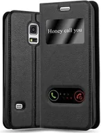 Etui i futerały do telefonów - Cadorabo etui ochronne do Samsung Galaxy S5 / S5 NEO w kolorze czarnym etui na telefon komórkowy Book Case Cover Etui - miniaturka - grafika 1