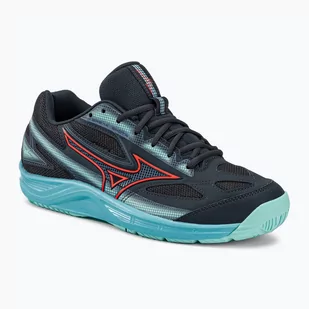 Buty do tenisa Mizuno Break Shot 4 AC collegiate blue/soleil/tanager turquoise - Buty sportowe męskie - miniaturka - grafika 1