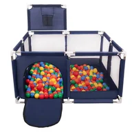 Suche baseny - Selonis Boisko KK-100X z piłeczkami 6cm niebieski: zielony-żółty-niebieski-czerwony-pomarańcz 125x125x105/100piłek - miniaturka - grafika 1