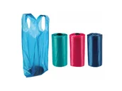 Woreczki na psie odchody - Trixie Torba na odchody z uchwytami 3 rolki po 15 szt - kolorowe - miniaturka - grafika 1