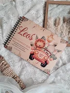 Pamiątka Chrztu Świętego - ALBUM SAFARII z personalizacją, prezent na Roczek, Chrzest, narodziny - miniaturka - grafika 1