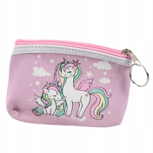 PORTFELIK DLA DZIECI JEDNOROŻEC MINI PORTMONETKA SASZETKA RÓŻNE KOLORY - Nerki - miniaturka - grafika 1