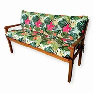 Poduszki ogrodowe - Poduszki na meble ogrodowe z oparciem, 100x50x50 cm, Tropic Zielony - miniaturka - grafika 1