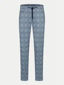 Spodnie męskie - Bugatti Chinosy 4036 56818A Niebieski Slim Fit - miniaturka - grafika 1