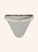 Majtki damskie - Calvin Klein Stringi Heritage grau - miniaturka - grafika 1