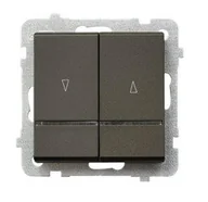 Wyłączniki światła i elektryczne - Ospel Sonata czekoladowy łącznik żaluzyjny ŁP-7RS/m/40 ŁP-7RS/m/40 - miniaturka - grafika 1
