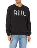 Bluzy męskie - G-STAR RAW Męska bluza 3D Raw, Black (Dk Black A971-6484), S - miniaturka - grafika 1