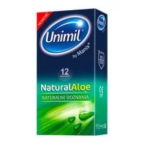 Unimil Prezerwatywy natural aloe 12 szt z Aloesem