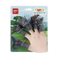 Maskotki i pluszaki - Pacynki na palce Apli Kids - Dinozaur Triceratops - miniaturka - grafika 1