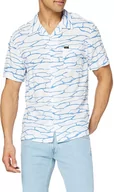 Koszule męskie - Lee Ss Resort Shirt Męska Koszula Materiałowa White Canvas L67Pqjrr-S - miniaturka - grafika 1