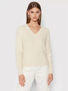 Swetry damskie - Vero Moda Sweter Poilu 10248753 Biały Regular Fit - grafika 1