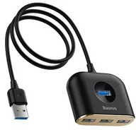 Huby USB - Baseus HUB USB Baseus Baseus Square round 4 w 1 USB HUB 1m CAHUB-AY01 - miniaturka - grafika 1