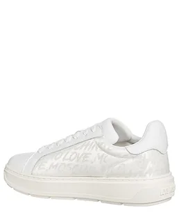 Love Moschino Białe damskie trampki, Biały, 39 EU - Trampki damskie - miniaturka - grafika 1