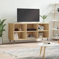 Szafki RTV - vidaXL Szafka pod TV, dąb sonoma, 103,5x30x50 cm - miniaturka - grafika 1