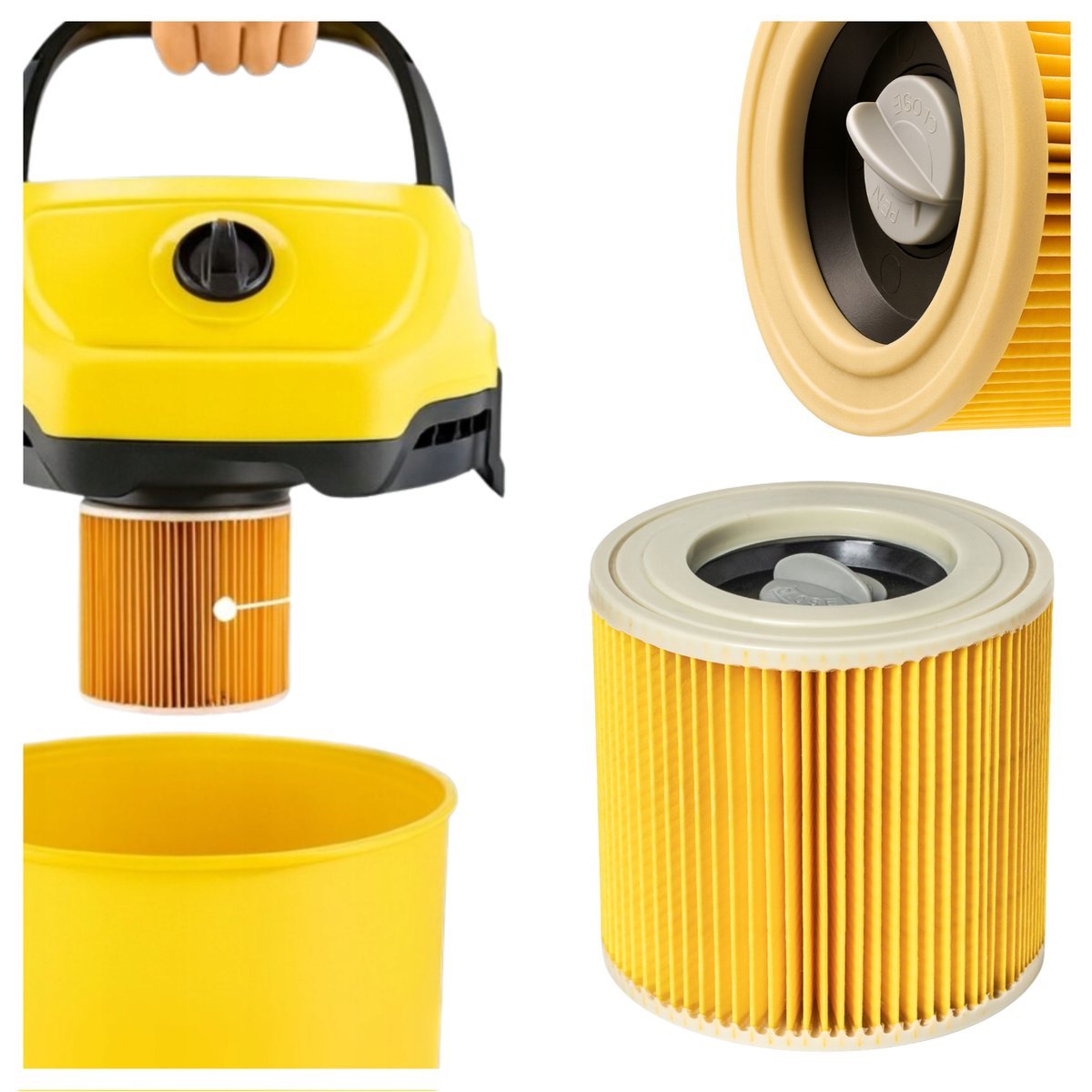 Filtr do odkurzacza Karcher WD3 WD2 MV2 SE4001 KWD3 Filtr powietrza zamiennik / MIXTER