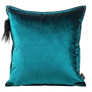 Euro Firany Poszewka 45 x 45 Royal Welwet 5 Eurofirany C.Turkus 1224590 - Poszewki na poduszki - miniaturka - grafika 1