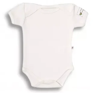 Nanaf Organic Basic, Body motylkowe z krótkim rękawem, naturalne - Body dla niemowląt - miniaturka - grafika 1