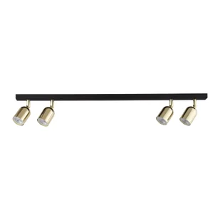 Lampa Sufitowa Top Black Gold 5619 4 Pł 3Xgu10 Czarna/Złota - Oprawy, klosze i abażury - miniaturka - grafika 1