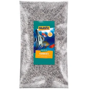 MultiFit Żwirek kolorowy 2-3 mm 5 kg biały mieszany - Podłoże do akwarium - miniaturka - grafika 1