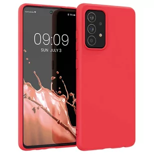Silicone Case elastyczne silikonowe etui pokrowiec Samsung Galaxy A22 4G czerwony - Etui i futerały do telefonów - miniaturka - grafika 1