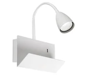 Lampy ścienne - Rabalux 71090 - Kinkiet z półką TACITO 1xGU10/25W/230V biały - miniaturka - grafika 1