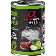 Mokra karma dla psów - Alpha Spirit KACZKA Z KIWI 400G - miniaturka - grafika 1