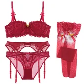 Komplety bielizny - Świąteczny komplet bielizny - Czerwony 85D - miniaturka - grafika 1