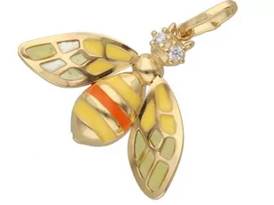 Złota przywieszka 585 żółta pszczoła osa - Wisiorki - miniaturka - grafika 1