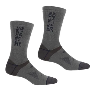 Regatta Skarpety Wełniane Wool Hiker 2-pak Szaro-granatowy, Rozmiar: 6-8 - Skarpetki damskie - miniaturka - grafika 1