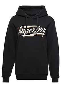 Superdry Damska bluza z kapturem, Washed Black, S - Bluzy damskie - miniaturka - grafika 1