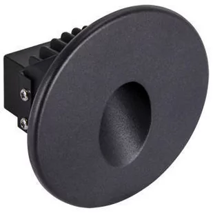 Ideus oczko ścienne schodowe LED Azyl C 1,6W 70lm 4000K czarne IP54 03906 03906 - Lampy ścienne - miniaturka - grafika 1