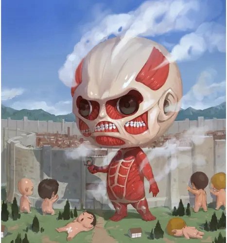 Plakat Anime Attack on Titan aot_113 A2 (custom)