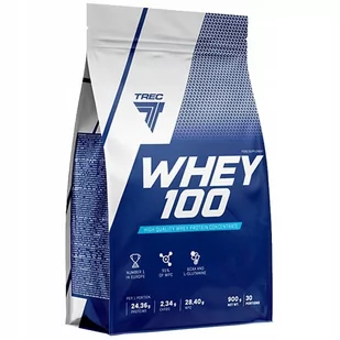 Białko Trec Nuthrition Whey 100 900 g Double Chocolate (5902114044039) - Odżywki białkowe - miniaturka - grafika 1