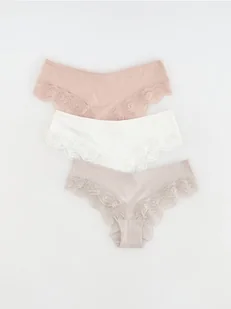 Reserved - Majtki z wiskozy 3 pack - brudny róż - Moda i Uroda OUTLET - miniaturka - grafika 1