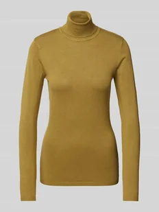 Sweter z dzianiny z golfem model ‘IHMAFA’ - Swetry damskie - miniaturka - grafika 1